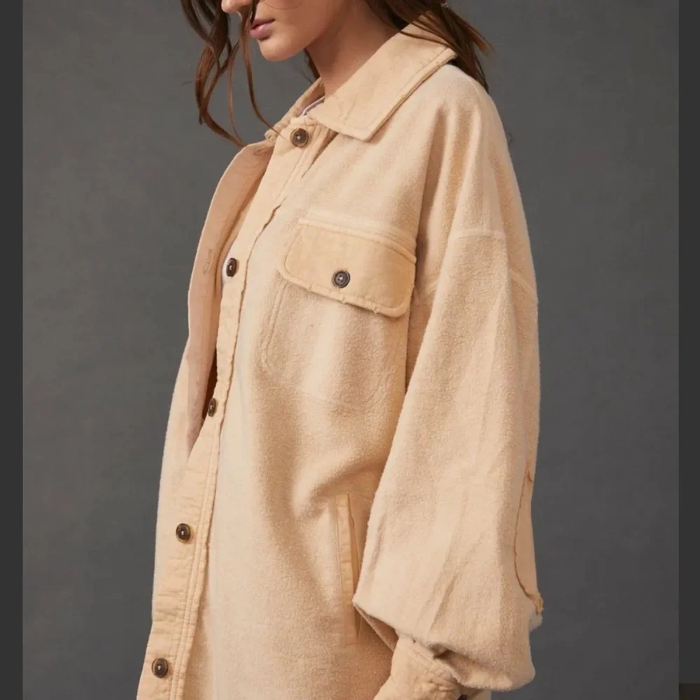 Women's Free People Ruby Cream Shacket - Picture 3 of 7